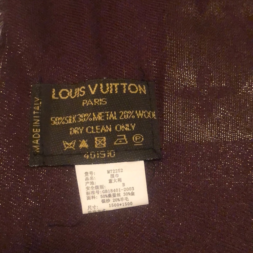 Hand sewn authentic Louis Vuitton wrap/scarf